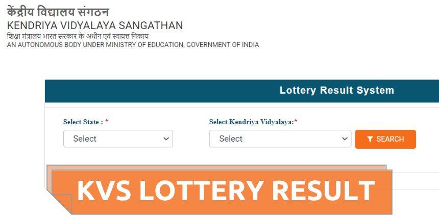 KVS Lottery Result 2026-27 Class 1, Download KVS Class 1 Admission List PDF