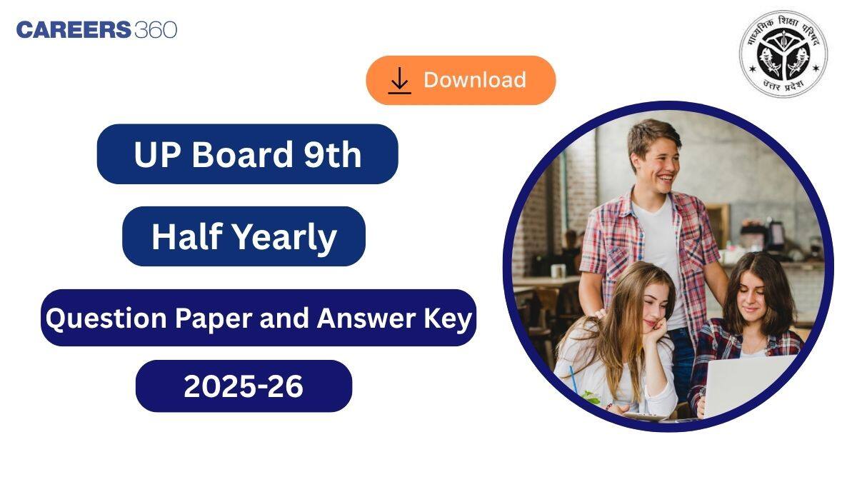 UP Board Class 9 Half Yearly Question Papers 2025-26: Answer Key & Solution PDF