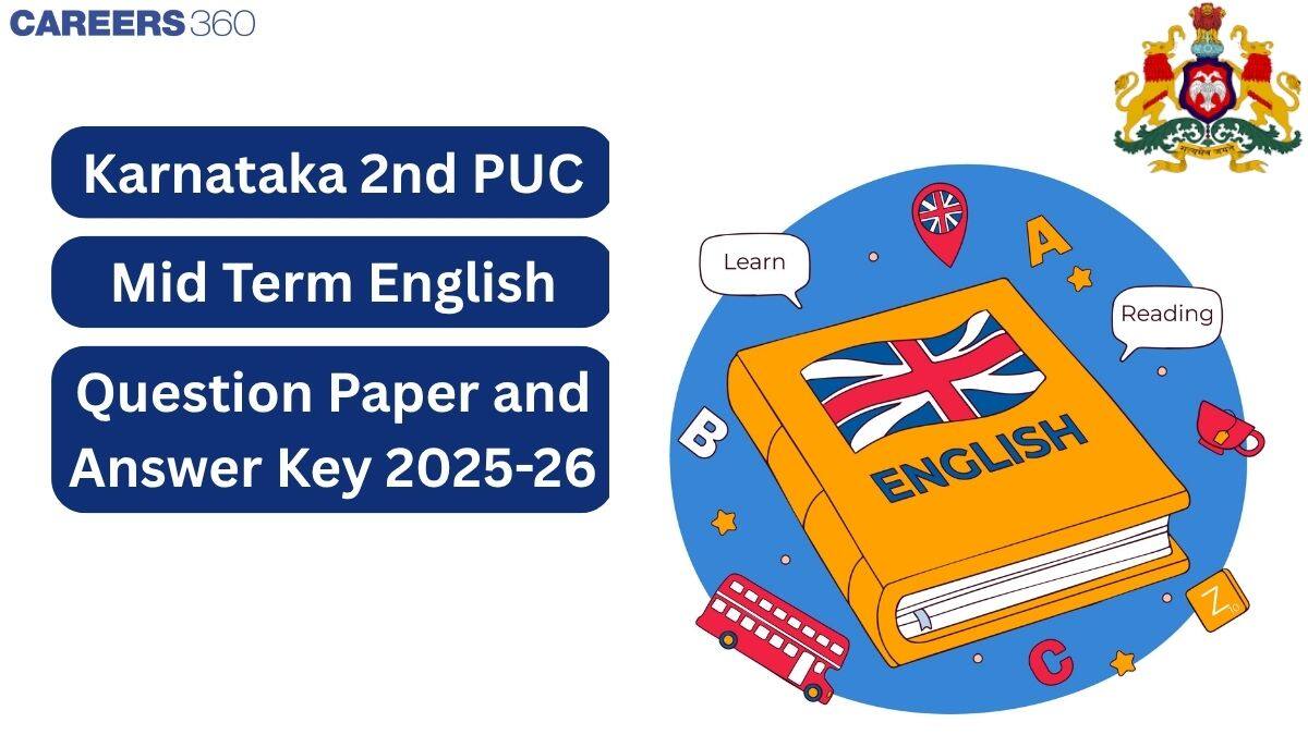 Karnataka 2nd PUC Mid Term English Question Paper 2025-26 (PDF) Solution (11 October)
