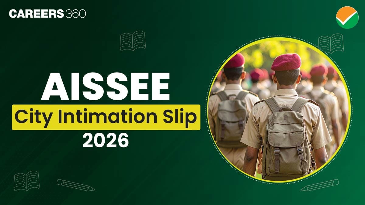 AISSEE City Intimation Slip 2026 OUT, Download Sainik School City Slip at exams.nta.nic.in