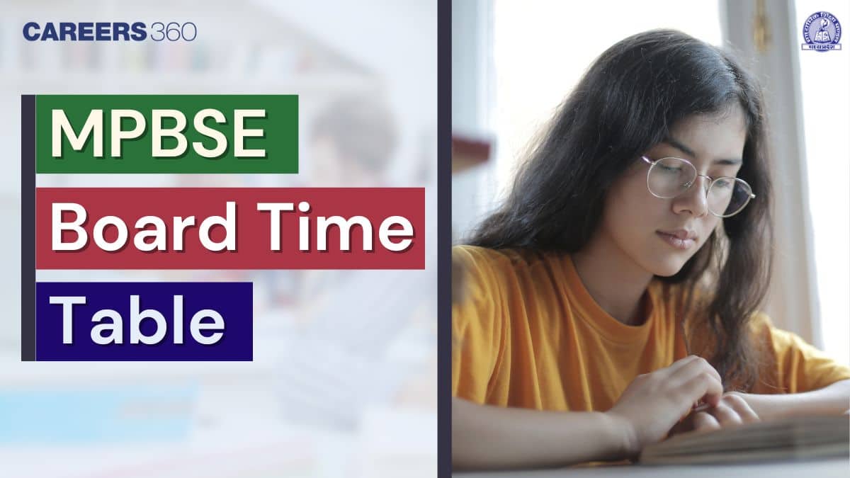 MP Board Time Table 2026: Check Class 5, 8, 9, 10, 11 and 12 Exam Dates Here