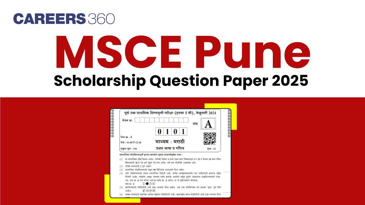 MSCE Pune Scholarship Question Paper 2025: Download Previous Year Papers PDF