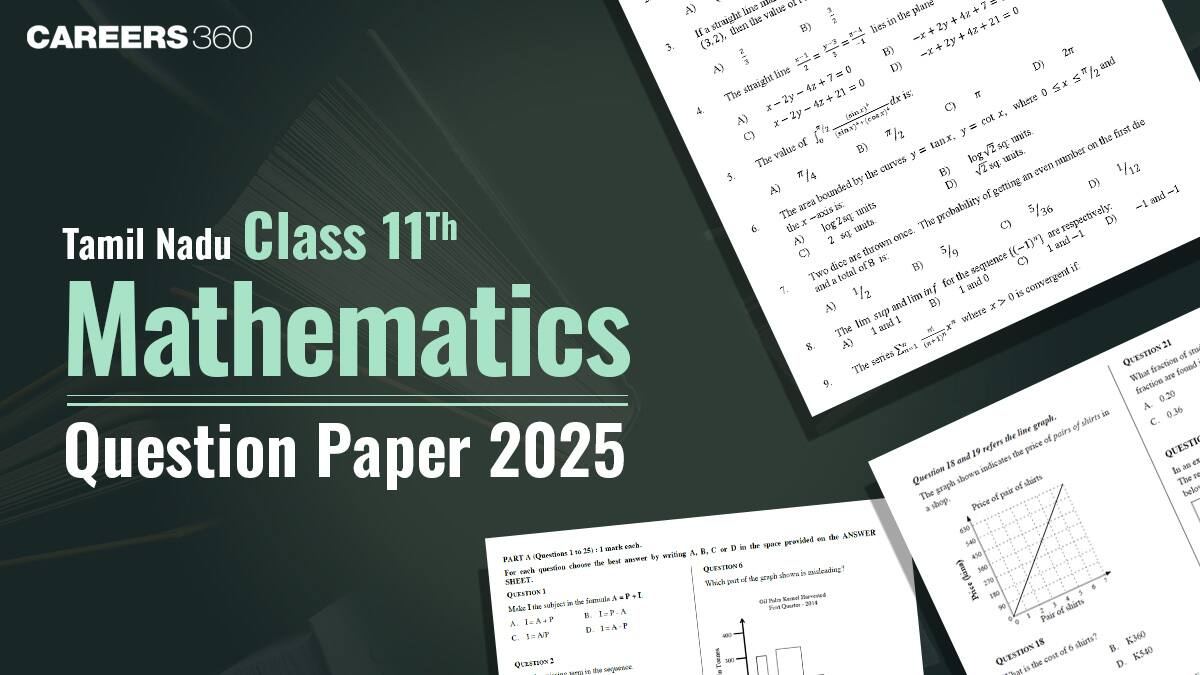 TN 11th Mathematics Question Paper 2025 PDF (24 March) - Exam Analysis, Pattern, Solutions