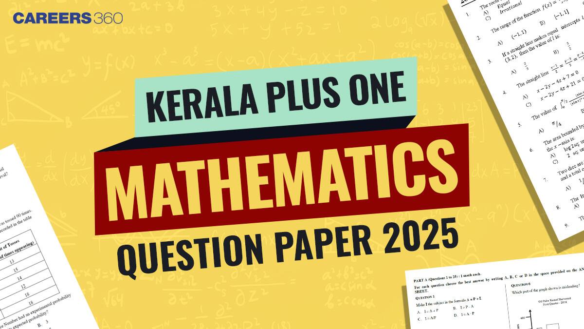 Kerala Plus One Mathematics Question Paper 2025 (25 March)- Exam Pattern, Difficulty Level