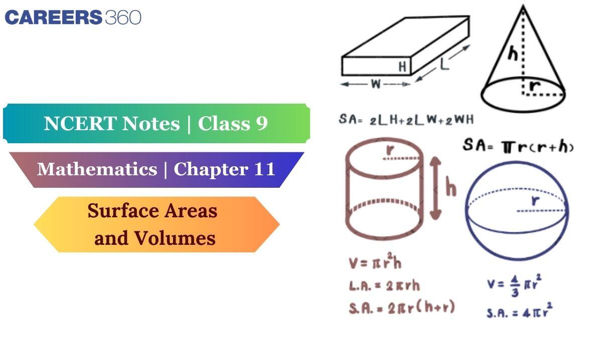 NCERT Class 9 Maths Chapter 13 Notes Surface Areas And Volumes (Download PDF)