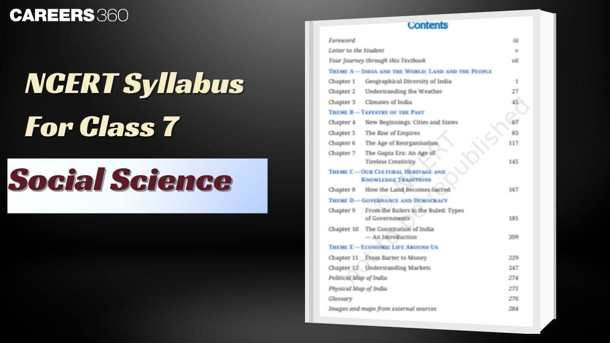 NCERT Syllabus for Class 7 Social Science 2026 – History, Geography & Civics
