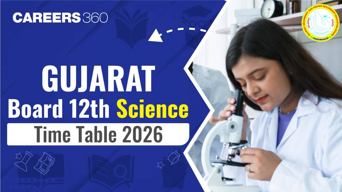 Gujarat Board Std 12 Science Time Table 2026, Check GSEB HSC Science Exam Dates Here