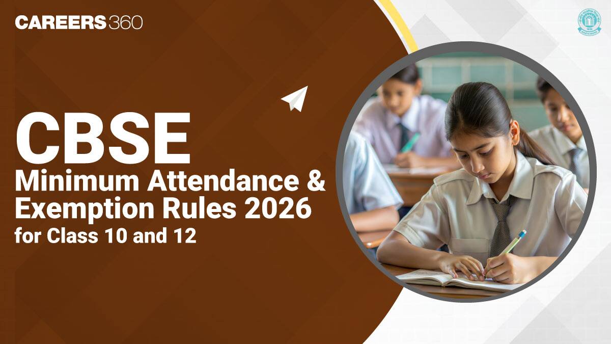 CBSE Minimum Attendance and Exemption Rules 2026 for Class 10 and 12