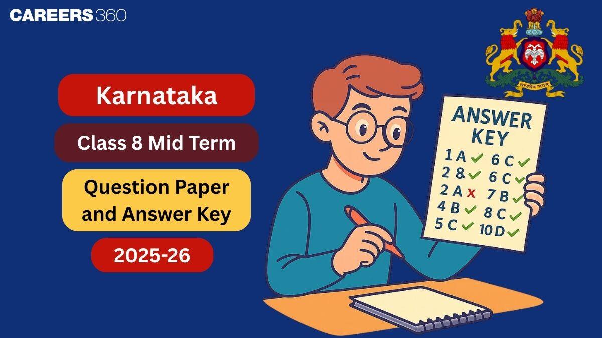 Karnataka Class 8 Mid Term Question Paper 2025, Download Solution PDF