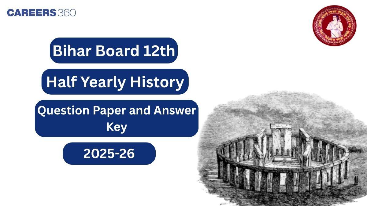 Bihar Board Class 12 Half Yearly History Question Paper 2025-26 PDF (26 Sep)