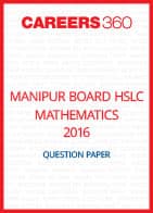 Manipur Board HSLC Mathematics Question Paper 2016
