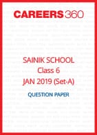 Sainik School 2019 Question paper for Class 6 Set-A (January 6)