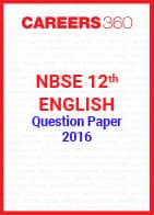 NBSE 12th English Question Paper 2016