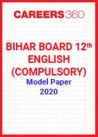 Bihar Board 12th English (Compulsory) Model Paper 2020