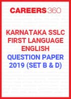 Karnataka SSLC First Language - English Question Paper 2019