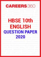 HBSE 10th English Question Paper 2020