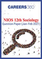 NIOS 12th Sociology Question Paper (Jan-Feb 2021)