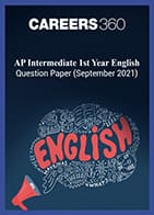 AP Intermediate 1st Year English Question Paper (September 2021)