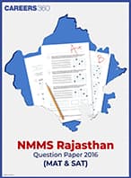 NMMS Rajasthan Question Paper 2016 (MAT & SAT)