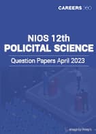 NIOS 12th Political Science Question Paper April 2023