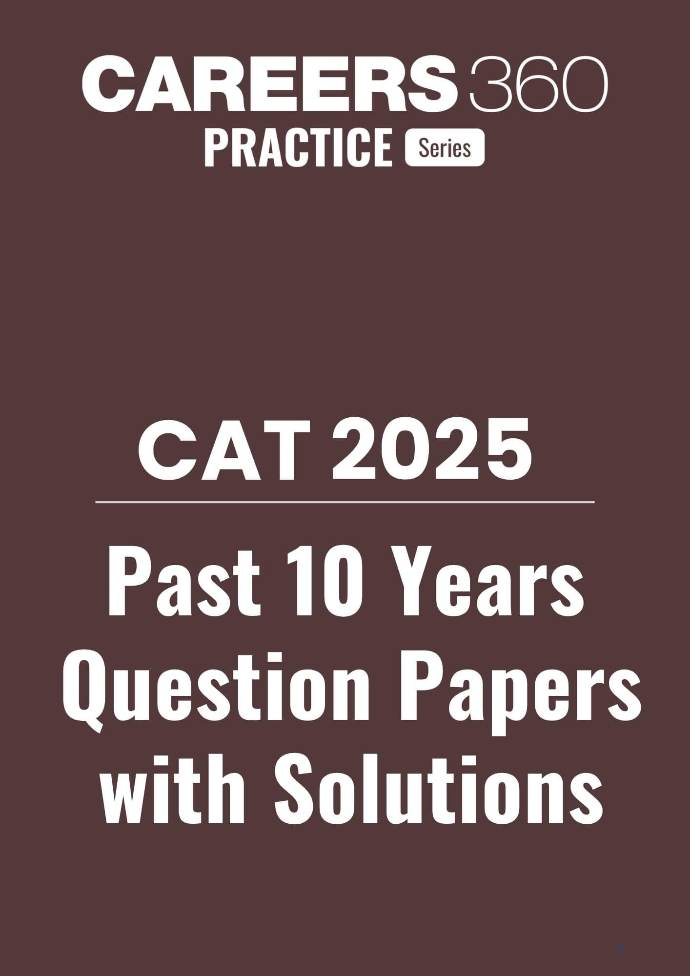 Past 10 years CAT Question Papers with Solutions