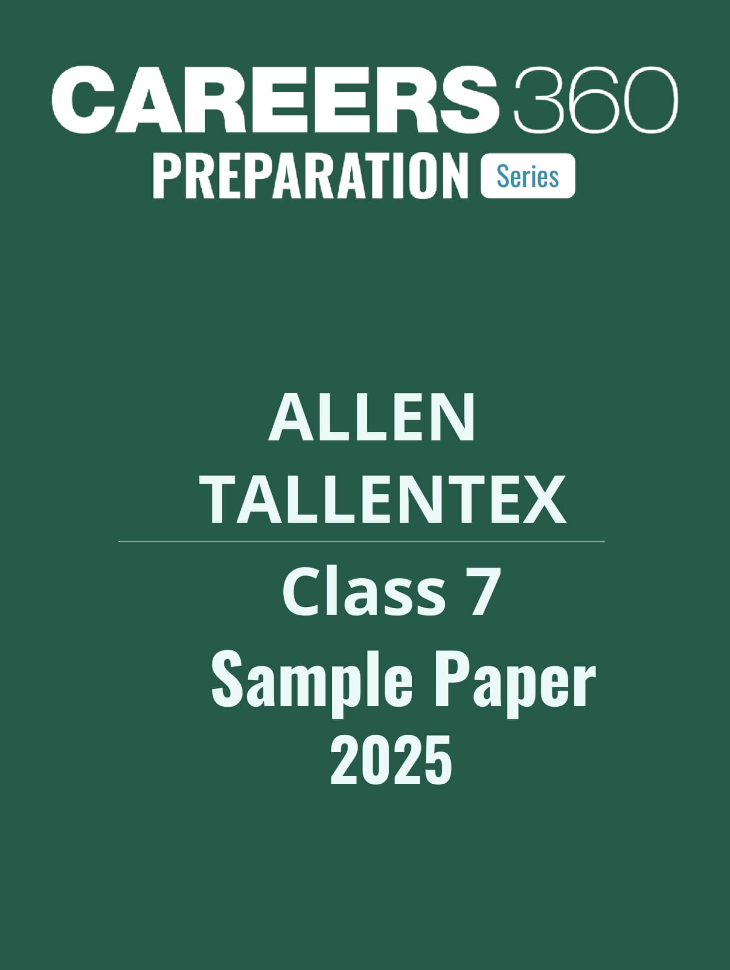Tallentex Class 7 Sample Paper 2025