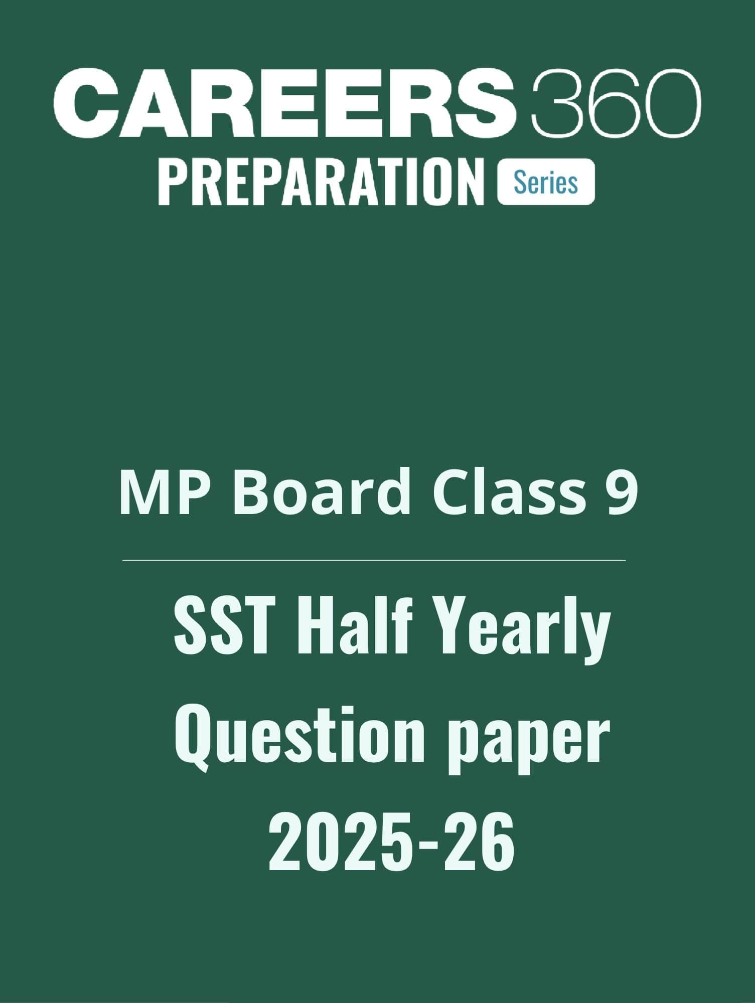 MP Board Class 9 Half Yearly Social Science Question Paper 2025-26