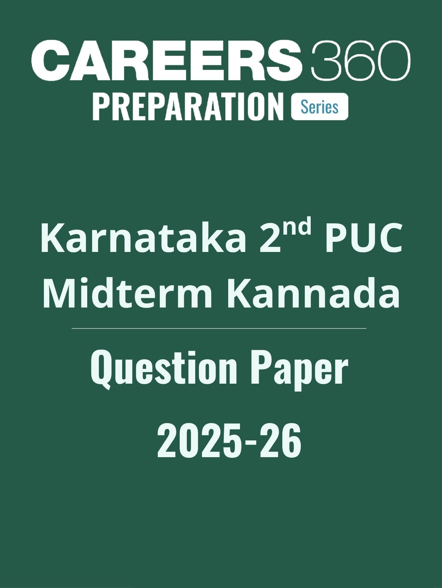 Karnataka 2nd PUC Mid Term Kannada Question Paper 2025-26