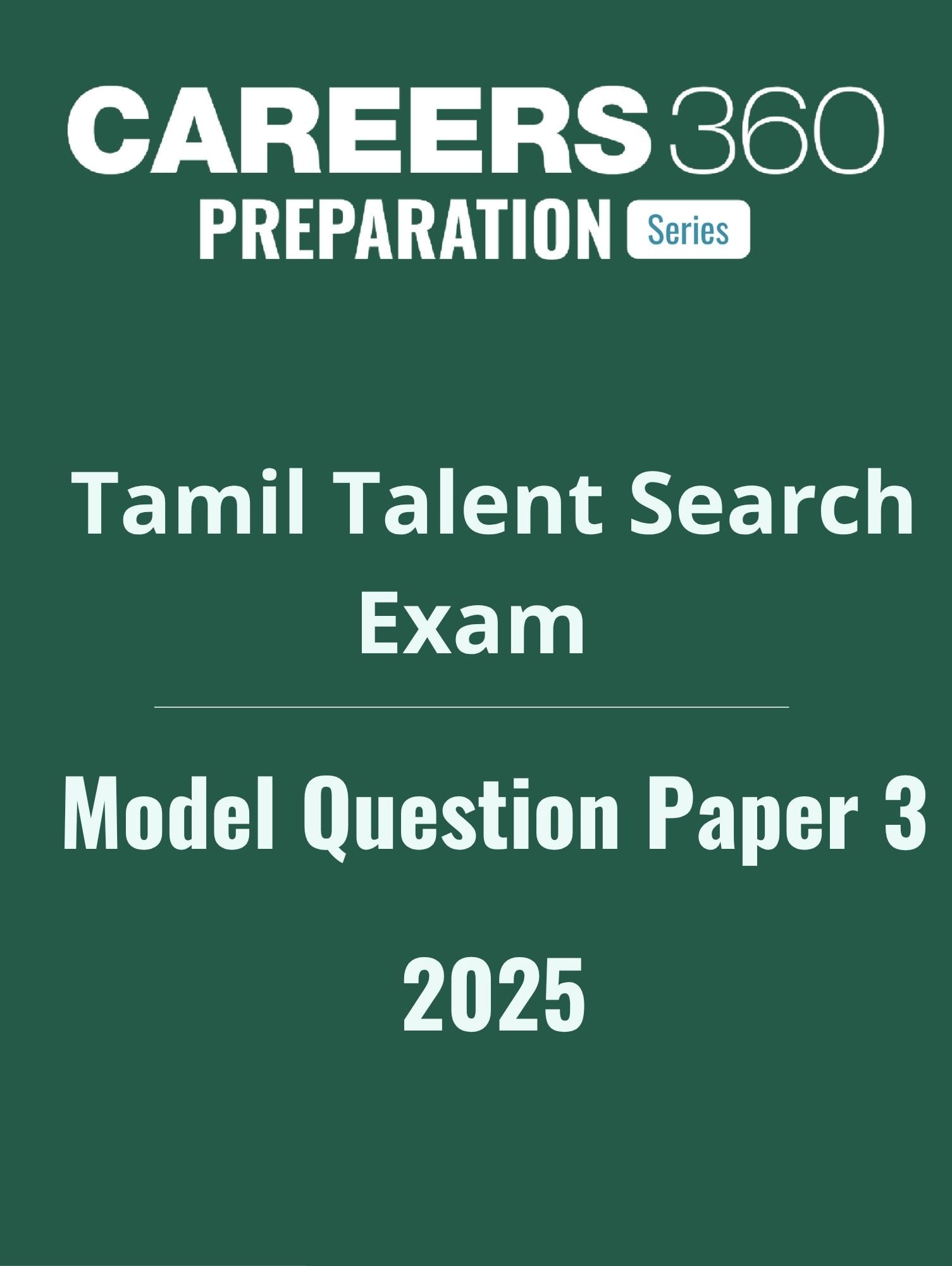 Tamil Talent Search Exam Model Question Paper 2025 - Set 3